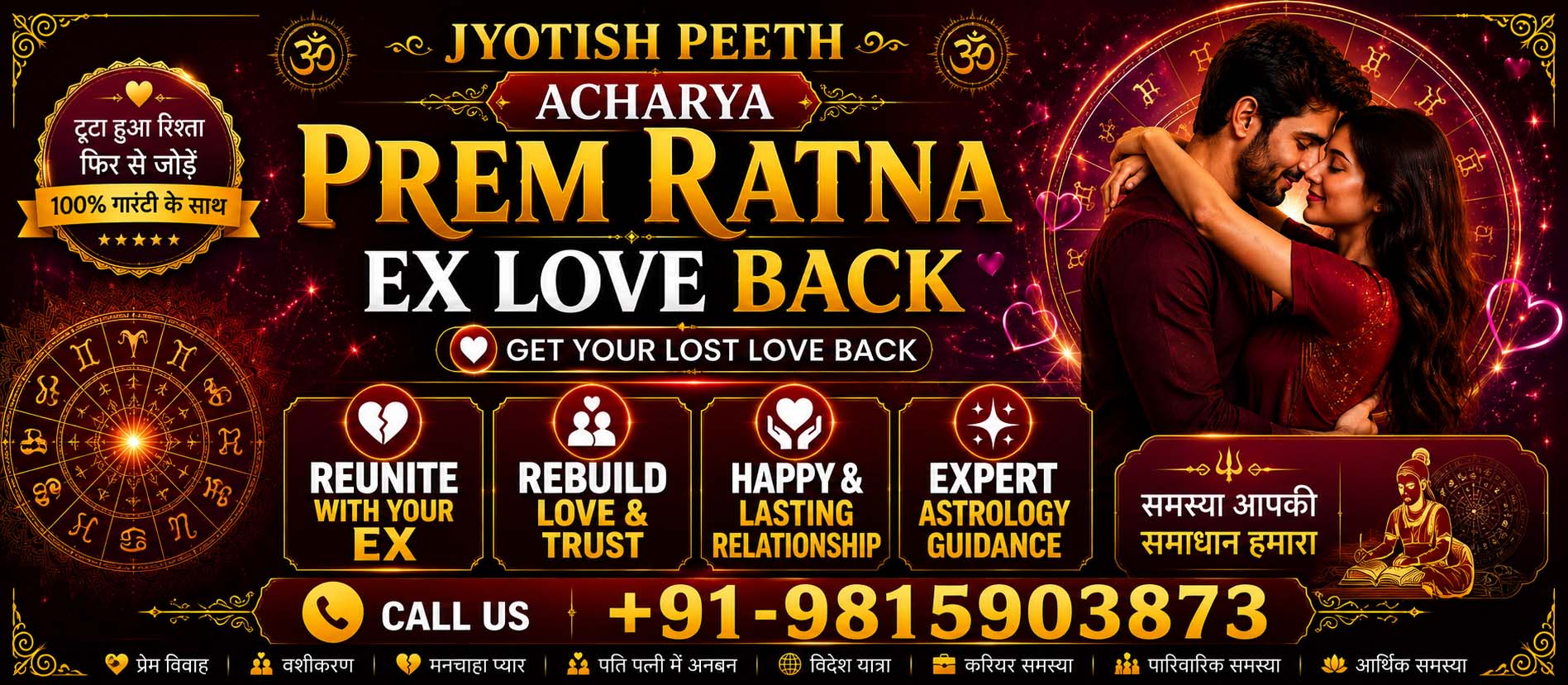 Jyotish Peeth Acharya Prem Ratna +91-9815903873